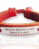 Where There`s A Will Leather Bracelet